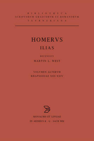 Cover for Homer · Ilias:Rhapsodiae XIII-XXIV.Indi (Buch) (2000)