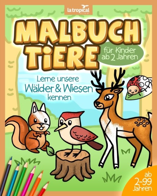 Cover for David Ludwig · Malbuch Tiere fur Kinder ab 2 Jahren (Paperback Book) (2020)