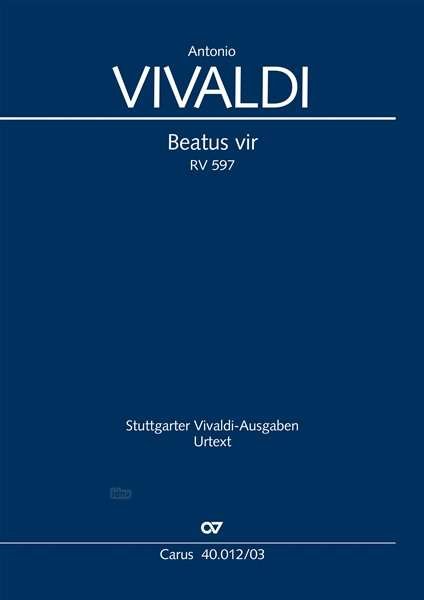Cover for Vivaldi · Psalm 111 RV 597,KA.CV40.012/03 (Bog)