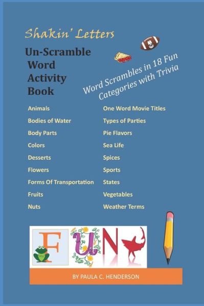 Cover for Paula C Henderson · Shakin' Letters Un-Scramble Word Activity Book (Paperback Book) (2020)