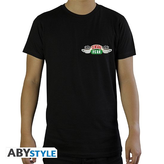 FRIENDS - Tshirt Central Perk man SS black - bas - T-Shirt Männer - Merchandise - ABYstyle - 3665361060352 - 7. februar 2019