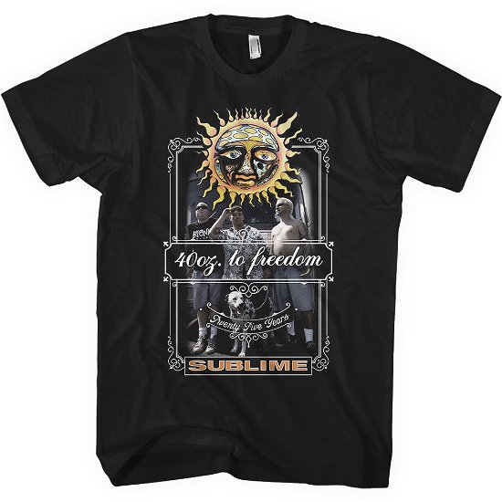 Cover for Sublime · Sublime Unisex T-Shirt: 25 Years (T-shirt) [size S] [Black - Unisex edition]