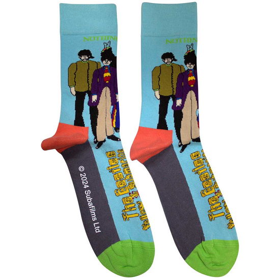 Cover for The Beatles · The Beatles Unisex Ankle Socks: Sub &amp; Band (UK Size 7 - 11) (CLOTHES) [size M] (2024)