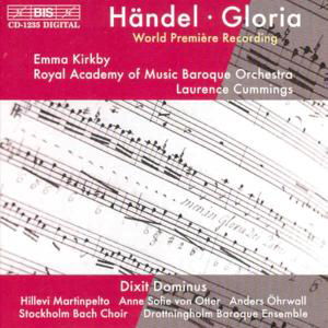 Cover for Handel / Cummings / Otter / Kirkby / Royal Acad · Gloria (Premiere) / Dixit Dominus (CD) (2001)