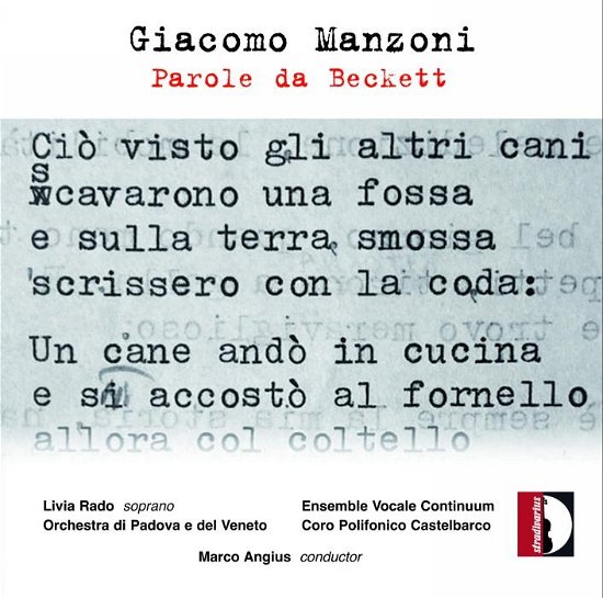 Manzoni / Rado / Ensemble Vocale Continuum · Parole Da Beckett (CD) (2023)