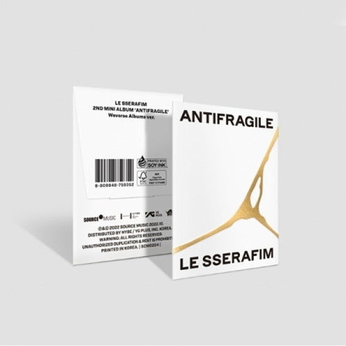 Antifragile (WEVERSE ALBUMS VER.) - Le Sserafim - Musiikki -  - 8809848759352 - torstai 20. lokakuuta 2022