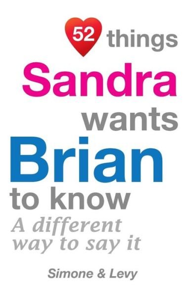 52 Things Sandra Wants Brian To Know - Levy - Boeken - Createspace Independent Publishing Platf - 9781511985352 - 31 oktober 2014