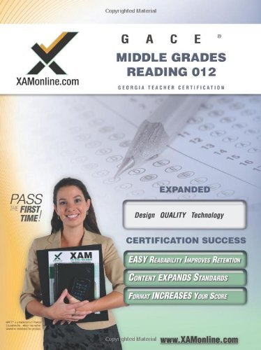 Cover for Sharon Wynne · Gace Middle Grades Reading 012 Teacher Certification Test Prep Study Guide (Xam Gace) (Paperback Book) (2006)