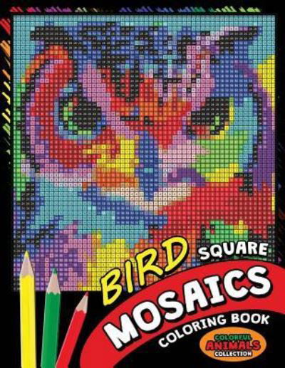 Cover for Kodomo Publishing · Bird Square Mosaics Coloring Book (Paperback Book) (2018)