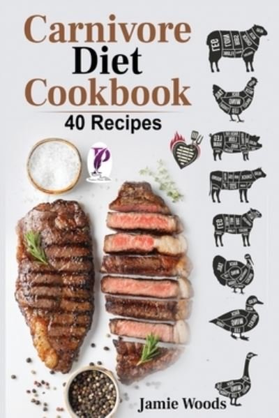 Cover for Jamie Woods · Carnivore Diet Cookbook: 40 Easy and Del (Paperback Book) (2021)