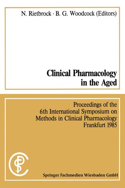 Cover for Norbert Rietbrock · Clinical Pharmacology in the Aged (Paperback Book) [1987 edition] (1987)