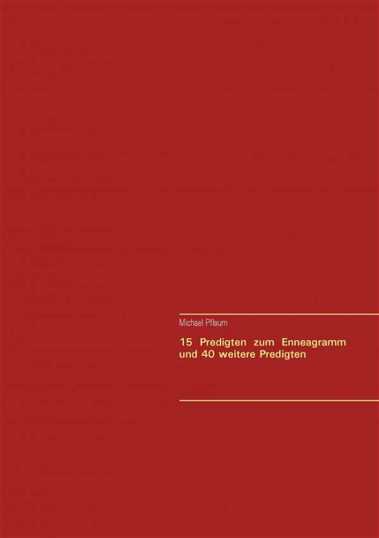 Cover for Pflaum · 15 Predigten zum Enneagramm und (Book) (2017)