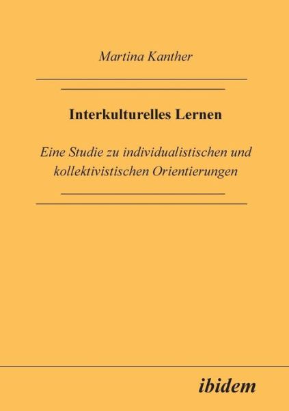 Cover for Kanther · Interkulturelles Lernen (Book) (2001)