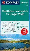 Cover for Mair-Dumont · Kompass Wanderkarte: Westlicher Naturpark Thüringer Wald (Hardcover Book) (2022)