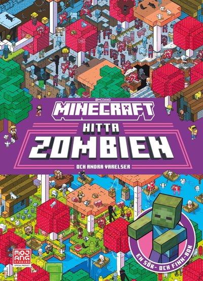 Cover for Minecraft. Hitta zombien och andra varelser - en sök och finn bok (Bound Book) (2024)