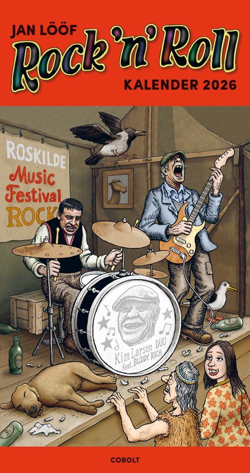 Cover for Jan Lööf · Jan Lööf Rock’n’Roll kalender 2026 (Spiralbok) [1:a utgåva] (2025)