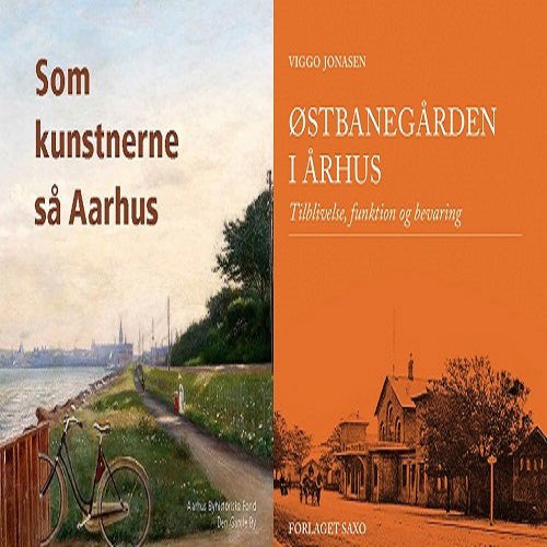 Cover for Henrik Fode, Claus P. Navntoft &amp; Viggo Johansen · Bogpakke: Som kunstnerne så Aarhus og Østbanegården i Århus (Hardcover Book) [1er édition] (2014)