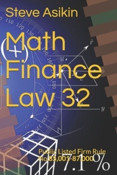 Cover for Steve Asikin · Math Finance Law 32 (Paperback Book) (2020)