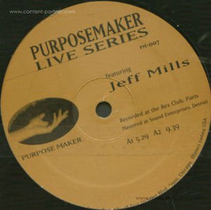 Cover for Jeff Mills · Live at Rex Club Paris (12&quot;) (2012)