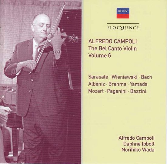 Cover for Alfredo Campoli · Bel Canto Violin Vol.6 (CD) (2018)