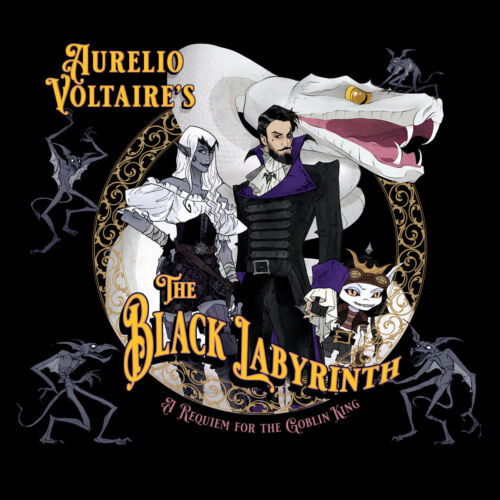 Cover for Aurelio Voltaire · The Black Labyrinth (CD) (2023)