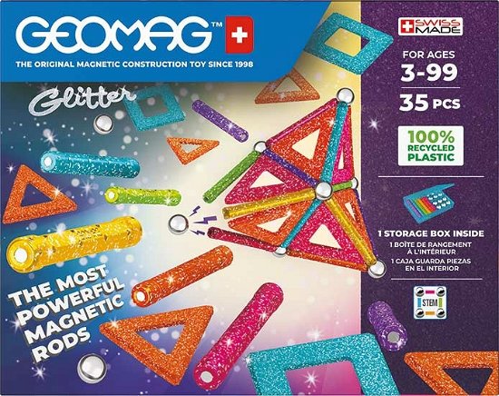 Cover for GEOMAG GLITTER RECYCLED 35 Teile (Toys)