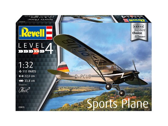 Revell Model Kit Sports Plane 132 03835  Toys - Revell Model Kit Sports Plane 132 03835  Toys - Merchandise - Revell - 4009803038353 - 