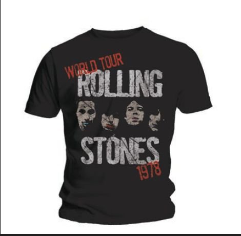 Cover for The Rolling Stones · World Tour Stencil (T-shirt) [size S] (2011)