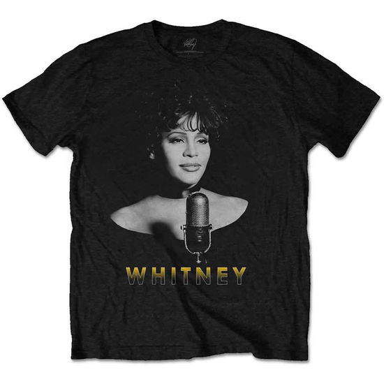 Cover for Whitney Houston · Whitney Houston Unisex T-Shirt: Black &amp; White Photo (Black) (T-shirt) [size XL] [Black - Unisex edition] (2019)