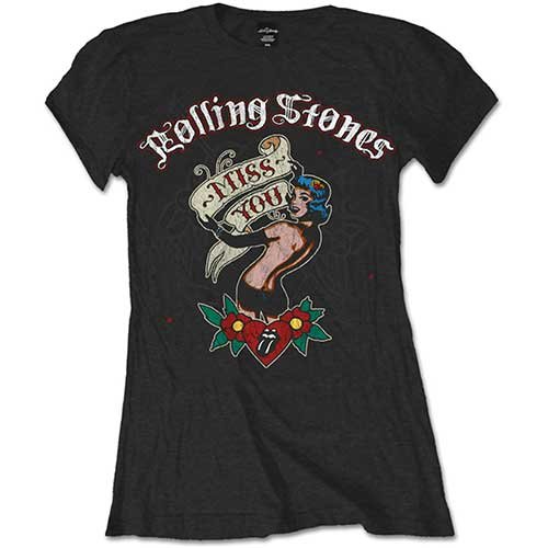Cover for The Rolling Stones · The Rolling Stones Ladies T-Shirt: Miss You (T-shirt) [size XXL] [Black - Ladies edition]