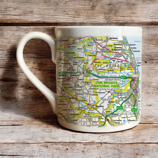 Cover for OS Map Bone China Mug - The Broads (MERCH) (2025)
