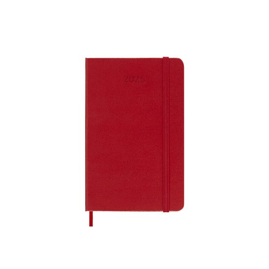 Cover for Moleskine · Moleskine 2025 12-Month Weekly Pocket Hardcover Notebook: Scarlet Red (Taschenbuch) (2024)