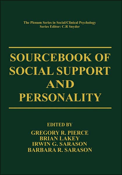 Cover for Pierce · Sourcebook of Social Support and Personality - The Springer Series in Social Clinical Psychology (Hardcover Book) [1997 edition] (1997)