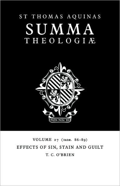 Cover for Thomas Aquinas · Summa Theologiae: Volume 27, Effects of Sin, Stain and Guilt: 1a2ae. 86-89 (Paperback Book) (2006)