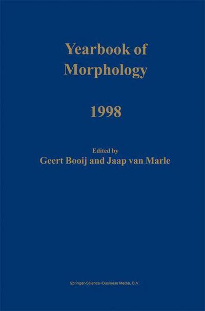 Cover for Jaap Van Marle · Yearbook of Morphology 1998 - Yearbook of Morphology (Hardcover Book) [1999 edition] (1999)