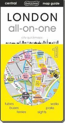 Cover for LONDON all-on-one: tubes, buses, sights, parks, walks, ferries, and themes - City Quickmaps (Taschenbuch) [23 Enhanced edition] (2023)