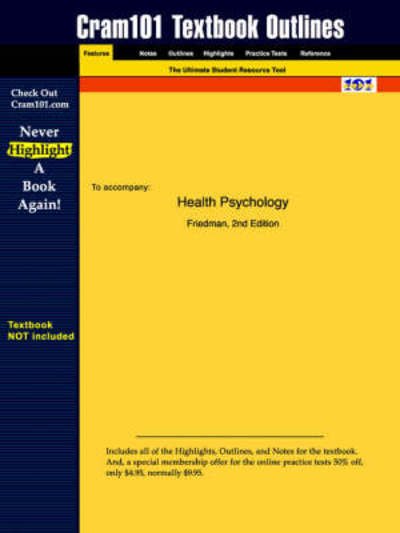 Cover for 2nd Edition Friedman · Studyguide for Health Psychology by Friedman (Paperback Book) (2006)