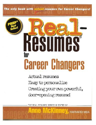Cover for Anne Mckinney · Real-resumes for Career Changers (Paperback Book) (2012)