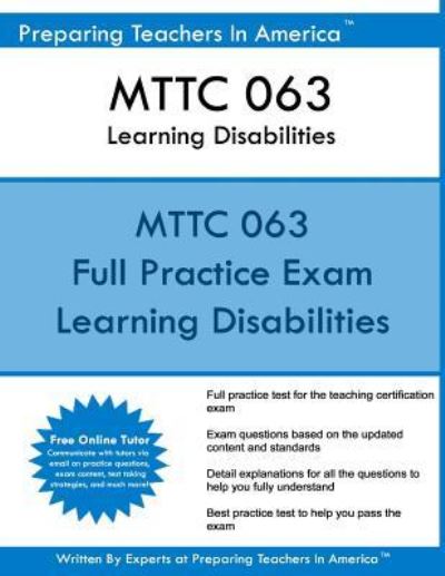 Cover for Preparing Teachers in America · MTTC 063 Learning Disabilities (Paperback Book) (2016)