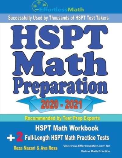 Cover for Ava Ross · HSPT Math Preparation 2020 - 2021 (Paperback Bog) (2020)