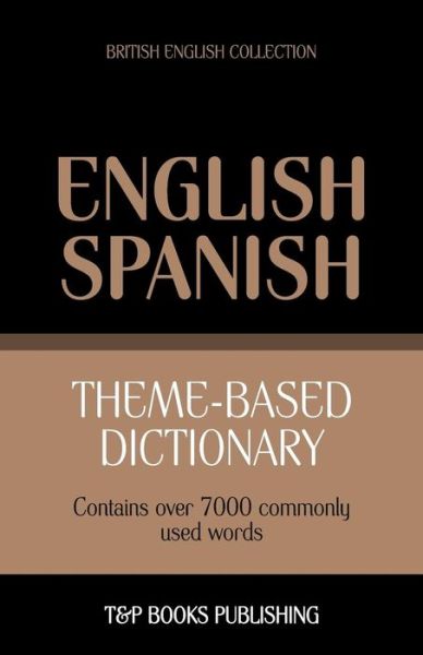 Cover for Andrey Taranov · Theme-based Dictionary British English-spanish - 7000 Words (Paperback Book) (2013)