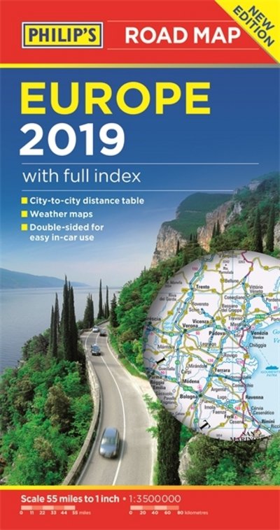 Cover for Philip's Maps · Philip's Europe Road Map - Philip's Sheet Maps (Pocketbok) (2018)