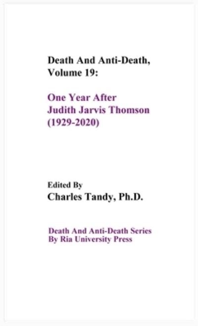Cover for Charles Tandy · Death And Anti-Death, Volume 19 (Hardcover Book) (2021)
