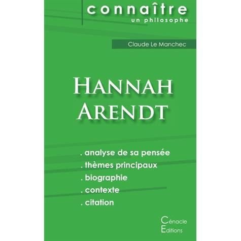 Cover for Hannah Arendt · Comprendre Hannah Arendt (analyse complete de sa pensee) (Taschenbuch) (2015)