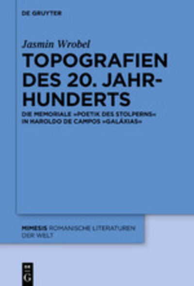 Cover for Wrobel · Topografien des 20. Jahrhunderts (Book) (2020)