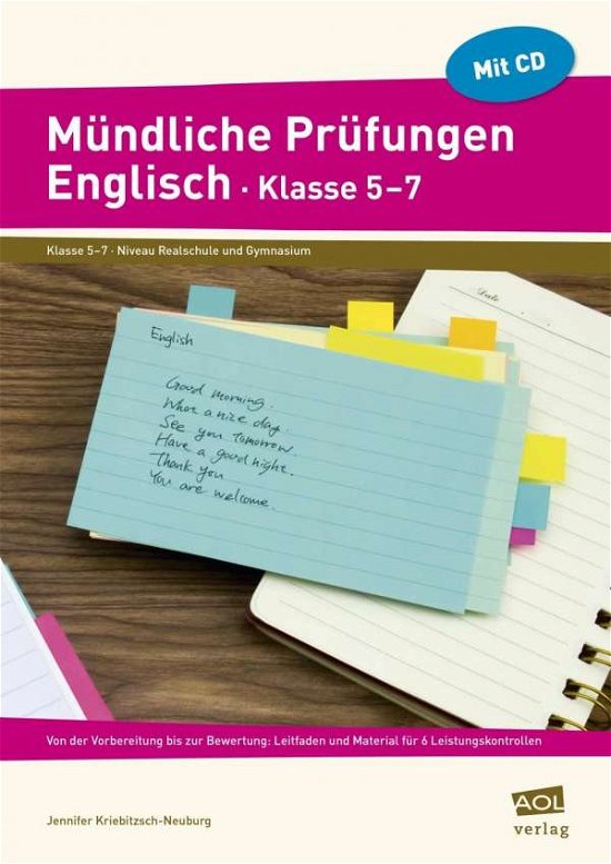 Cover for Kriebitzsch-Neuburg · Mündliche Prüf.5-7 (Bok)