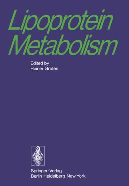 Cover for H Greten · Lipoprotein Metabolism (Paperback Book) (1976)