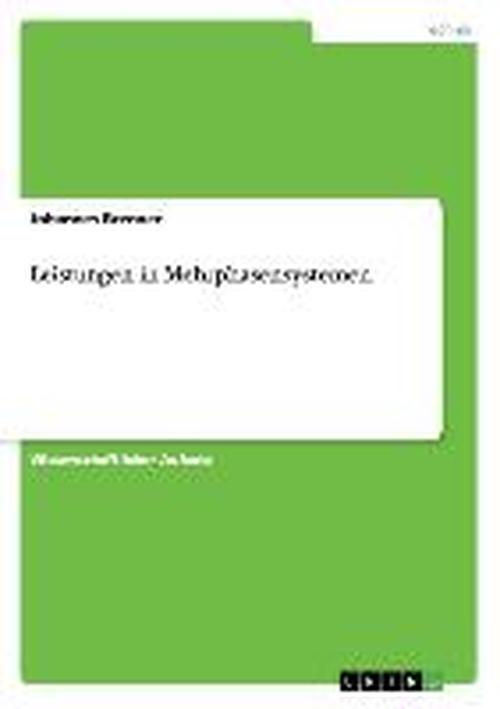 Cover for Brenner · Leistungen in Mehrphasensysteme (Book) [German edition] (2013)