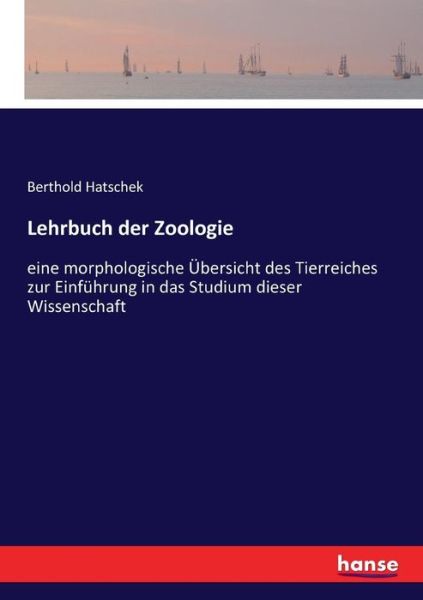 Cover for Hatschek · Lehrbuch der Zoologie (Book) (2017)