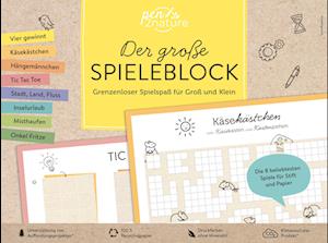 Cover for Der große Spieleblock. Umweltfreundlicher Spielspaß für Groß und Klein (Book) (2022)